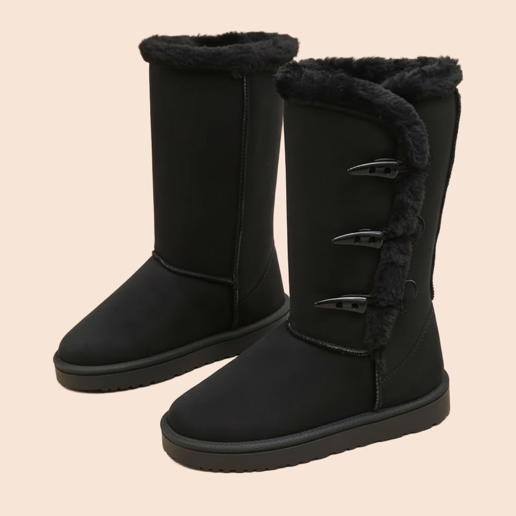 Women Winter High Boots black