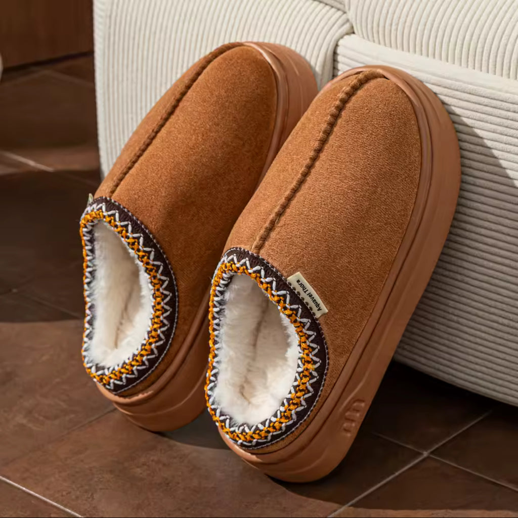 Women Winter Slippers Brown