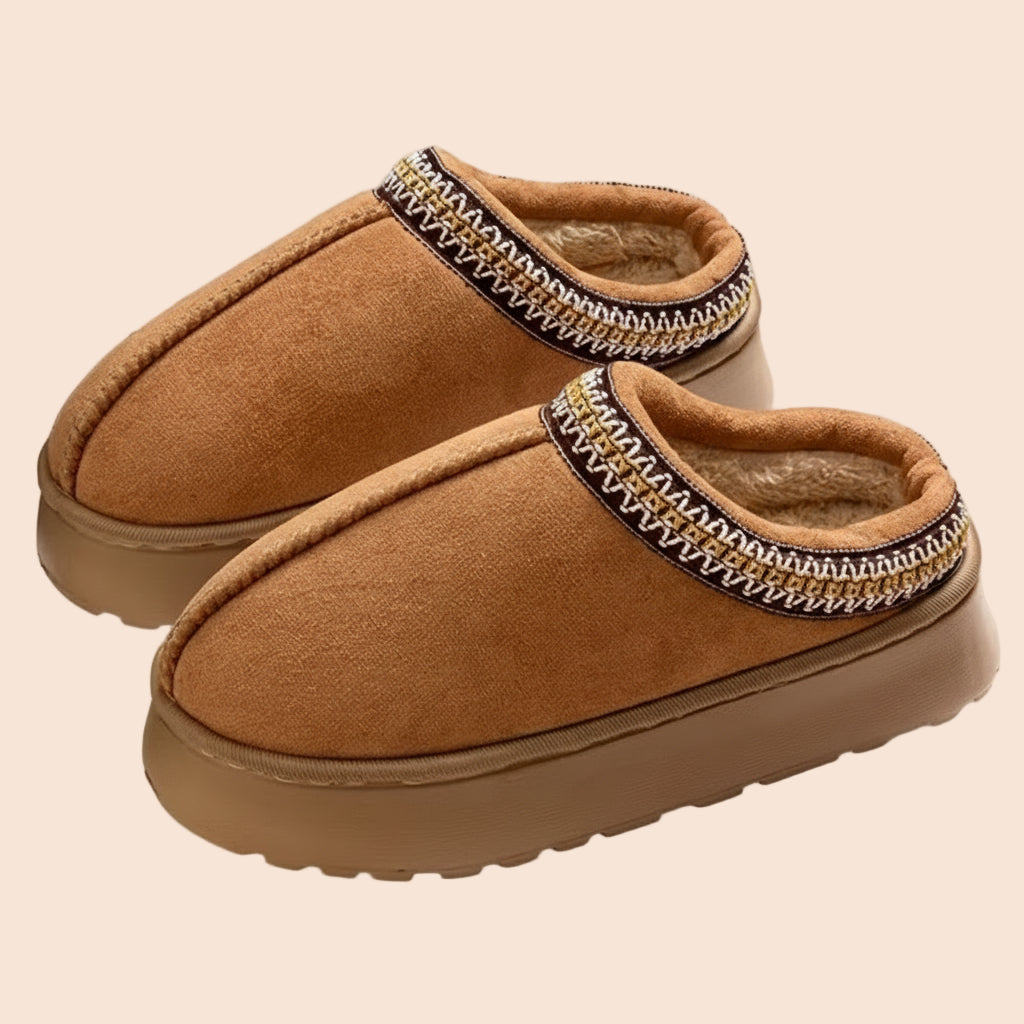 Women Winter Slippers Brown