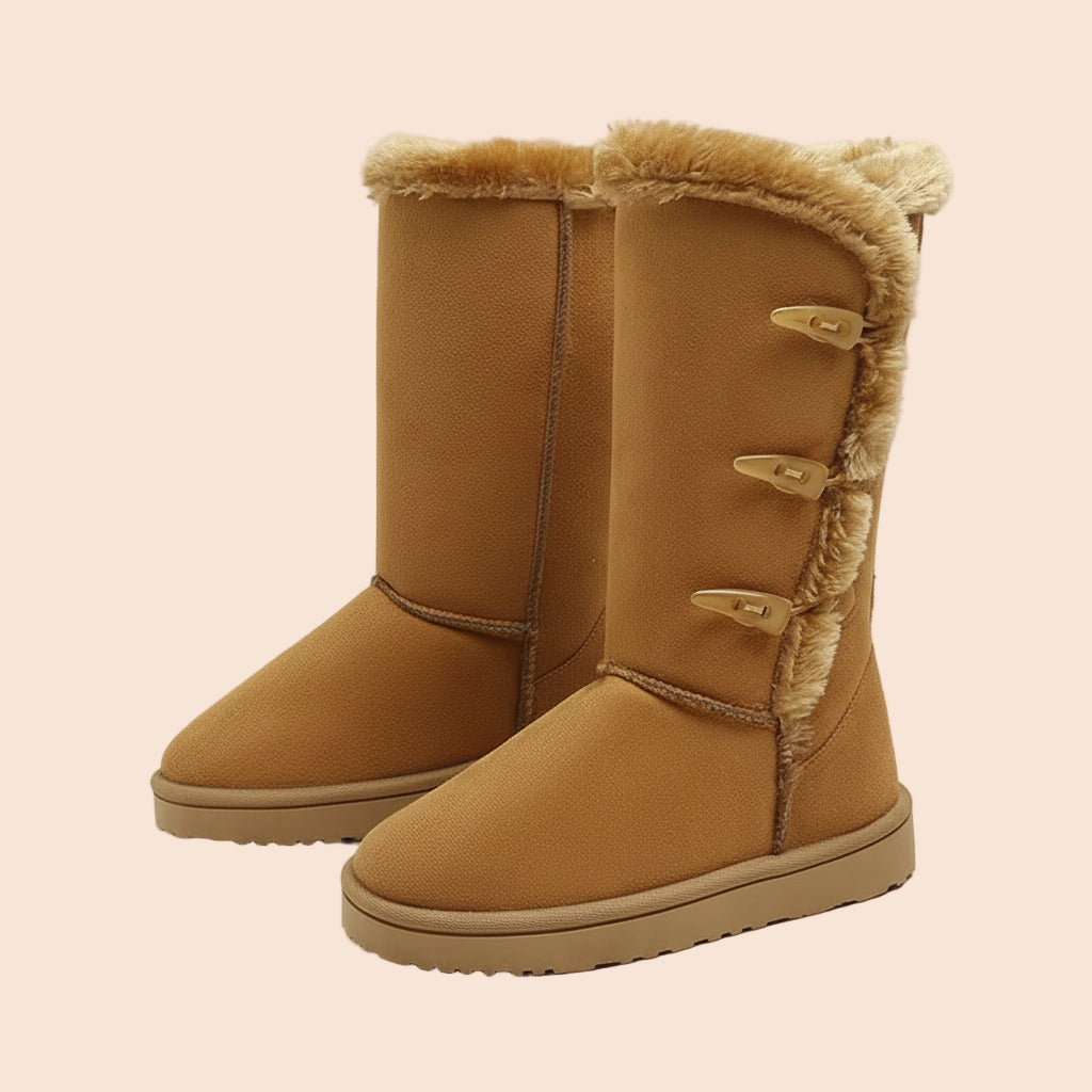 Women’s Winter High Boots – Warm Indoor & Outdoor Anti-Slip Boots