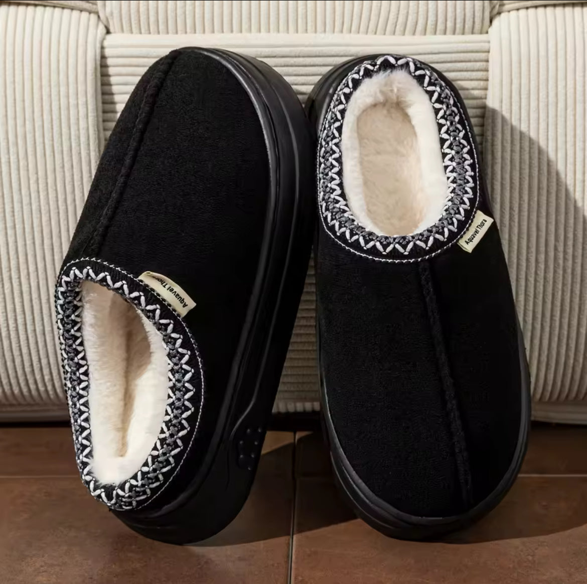 Women Winter Slippers Black