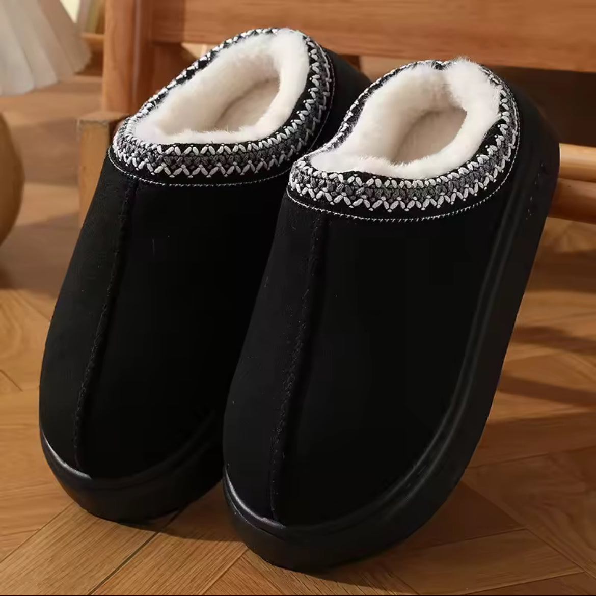 Women Winter Slippers Black