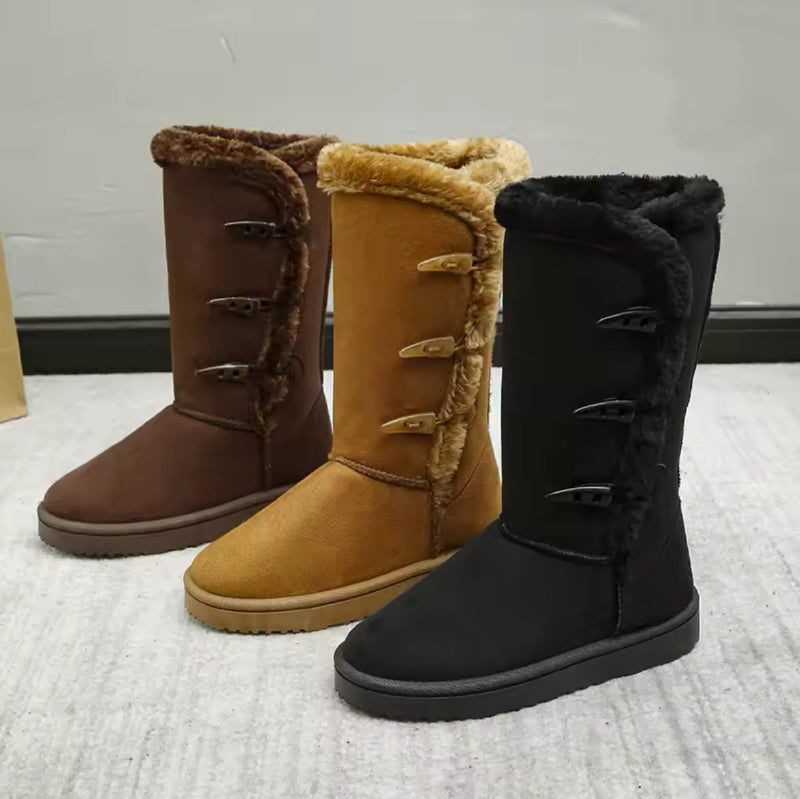 Women Winter High Boots black